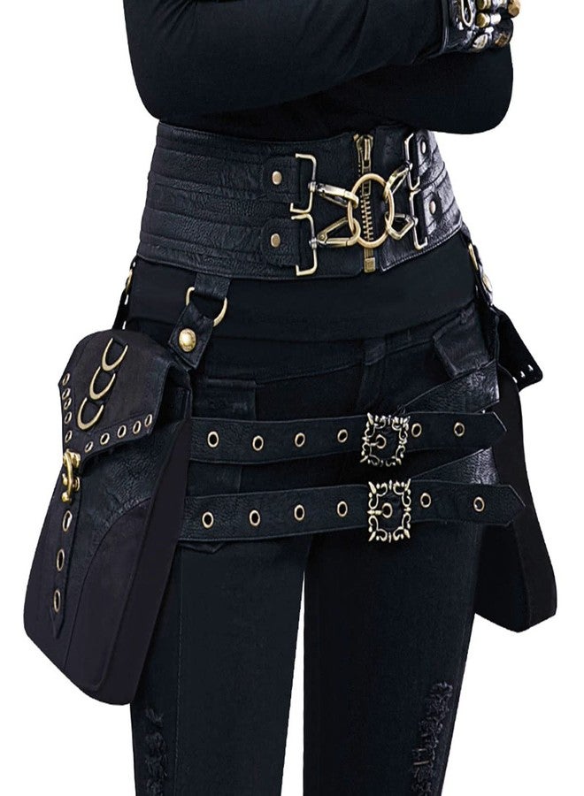 SUMGOGO Belt Pouch Waist Bag Fanny Pack Steampunk Phone Holder Casual Medieval Renaissance Cosplay Costume Accessories (Cor) - Image 2